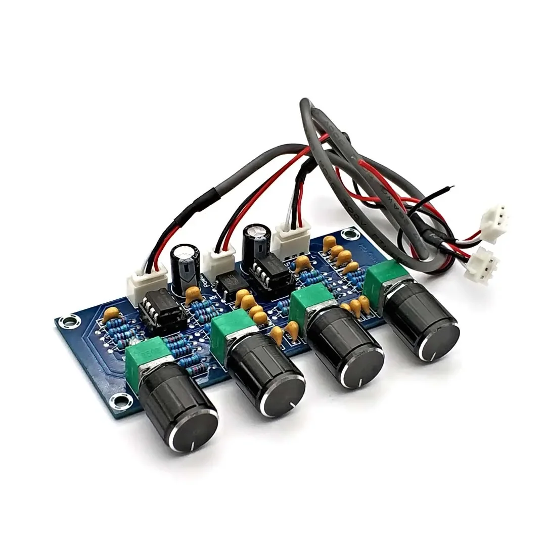 XH-A901 NE5532 Tone Board Preamp Pre-amp with Treble Bass Volume Adjustment Pre-amplifier Tone Controller for Amplifier Board - Image 5