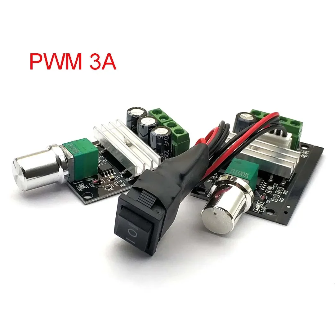 DC 6V 12V 24V 28V 3A 80W DC Motor Speed Controller PWM Speed Adjustable Reversible Switch 1203BB DC Motor Driver Reversing