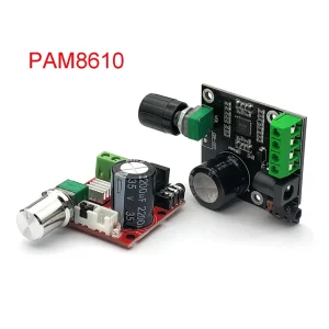 Super Slim 2 X 15W PAM8610 Class D Digital Dual Power Audio Amplifier Board 12V