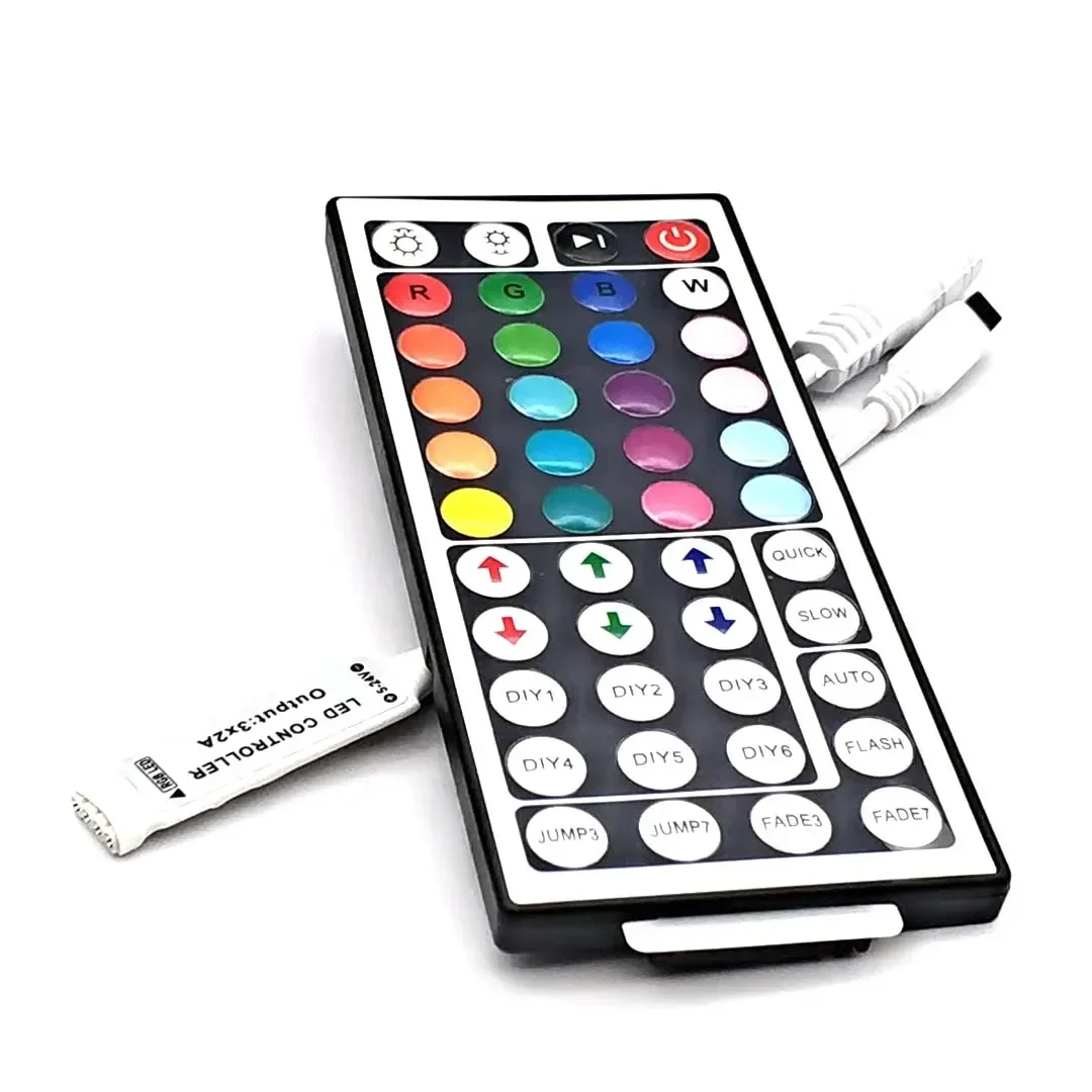 Led Controller 24 44 Keys 24LED IR RGB Controler LED Lights Controller IR Remote Dimmer DC12V 6A for RGB 3528 5050 LED Strip - Image 3