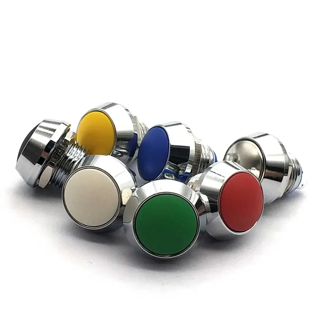IP68 12mm Waterproof Metal Push Button Switch Self-reset Mini Switch 12mm Momentary Push Button Switch Reset Metal Shell 1NO - Image 2