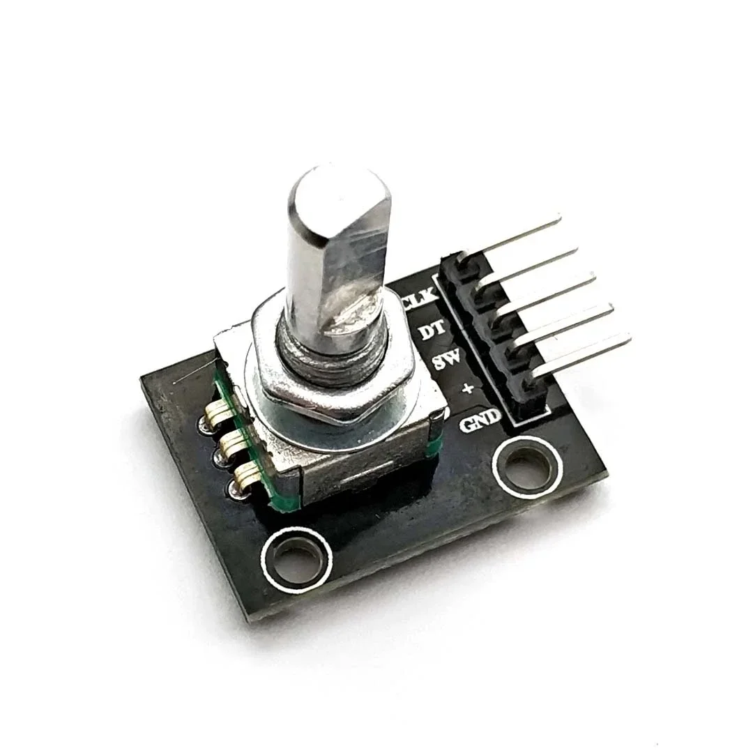 360 Degrees Rotary Encoder Module for Arduino Brick Sensor Switch Development Board KY-040 with Pins - Image 2