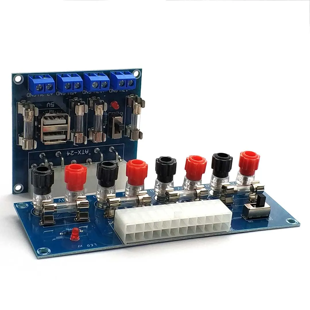 XH-M229 Desktop PC Chassis Power ATX Transfer To Adapter Board Power Supply Circuit Outlet Module 24Pin Output Terminal 24 Pins - Image 2