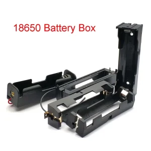 1 Slot 18650 Battery Holder Storage Box Container 1X18650 Power Bank Cases with Wire Lead