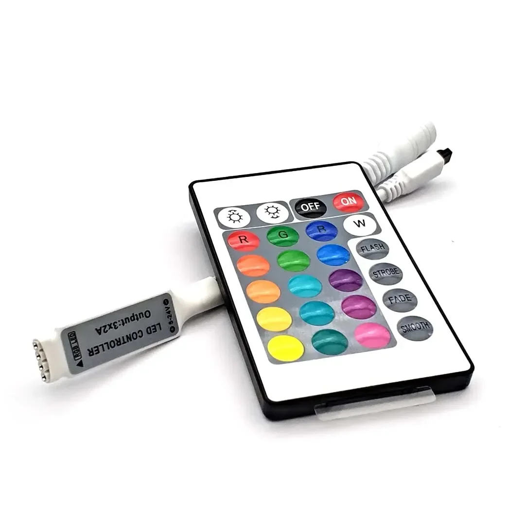 Led Controller 24 44 Keys 24LED IR RGB Controler LED Lights Controller IR Remote Dimmer DC12V 6A for RGB 3528 5050 LED Strip - Image 6