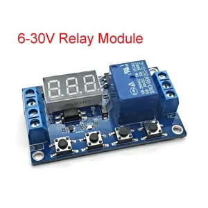 6-30V Relay Module Switch Trigger Time Delay Circuit Timer Cycle Adjustable