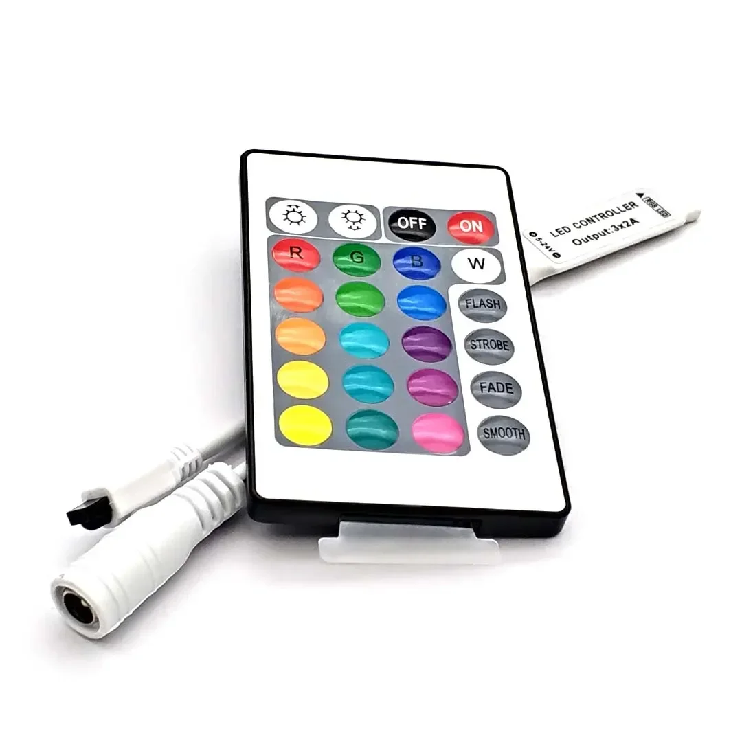 Led Controller 24 44 Keys 24LED IR RGB Controler LED Lights Controller IR Remote Dimmer DC12V 6A for RGB 3528 5050 LED Strip - Image 4