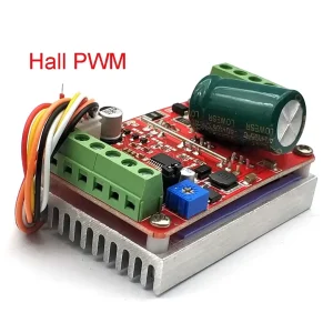 DC 6-60V 400W BLDC Three Phase DC Brushless Motor Controller PWM Hall Motor Control Driver Board 12V 24V 48V