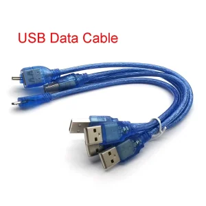 30cm USB Cable for Uno R3 for Nano/MEGA 2560/Leonardo/Pro Micro/DUE Blue Quality A Type USB/Mini USB/Micro USB 0.3m for Arduino