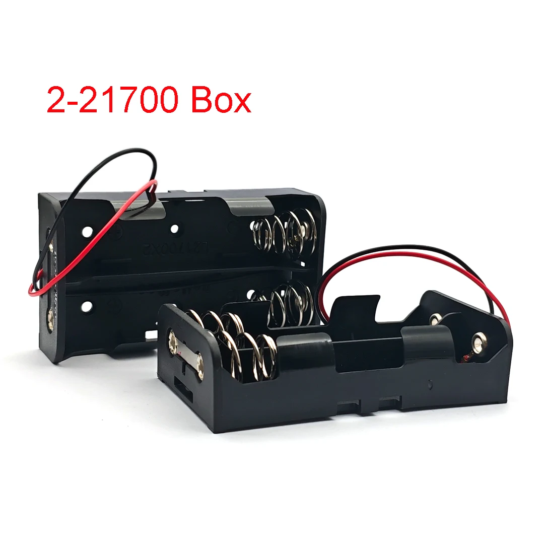Parallel Connection 21700 Battery Holder Box 3.7V Storage Case for 1/2/3/4 Cells with Red Wires - Image 4
