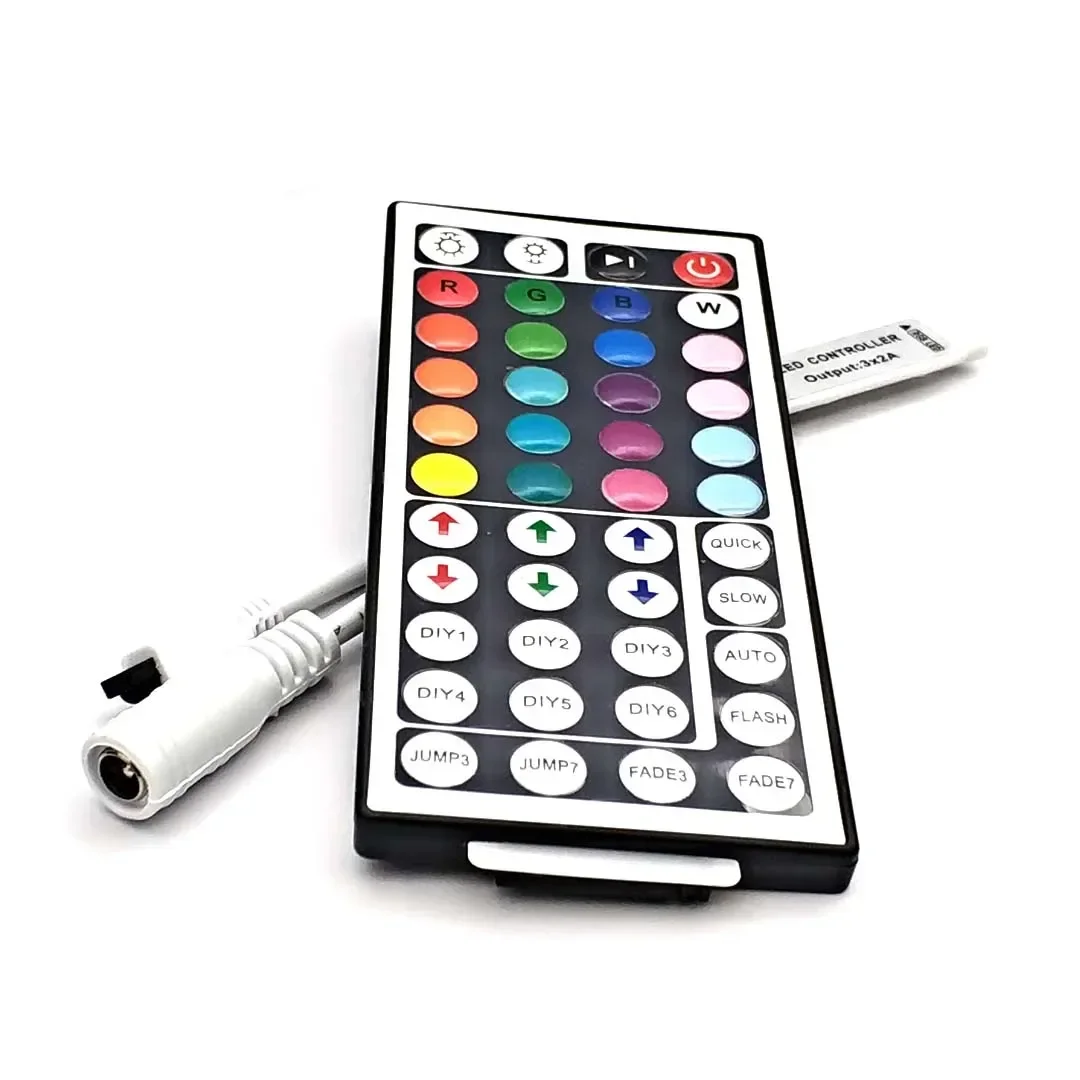Led Controller 24 44 Keys 24LED IR RGB Controler LED Lights Controller IR Remote Dimmer DC12V 6A for RGB 3528 5050 LED Strip - Image 2