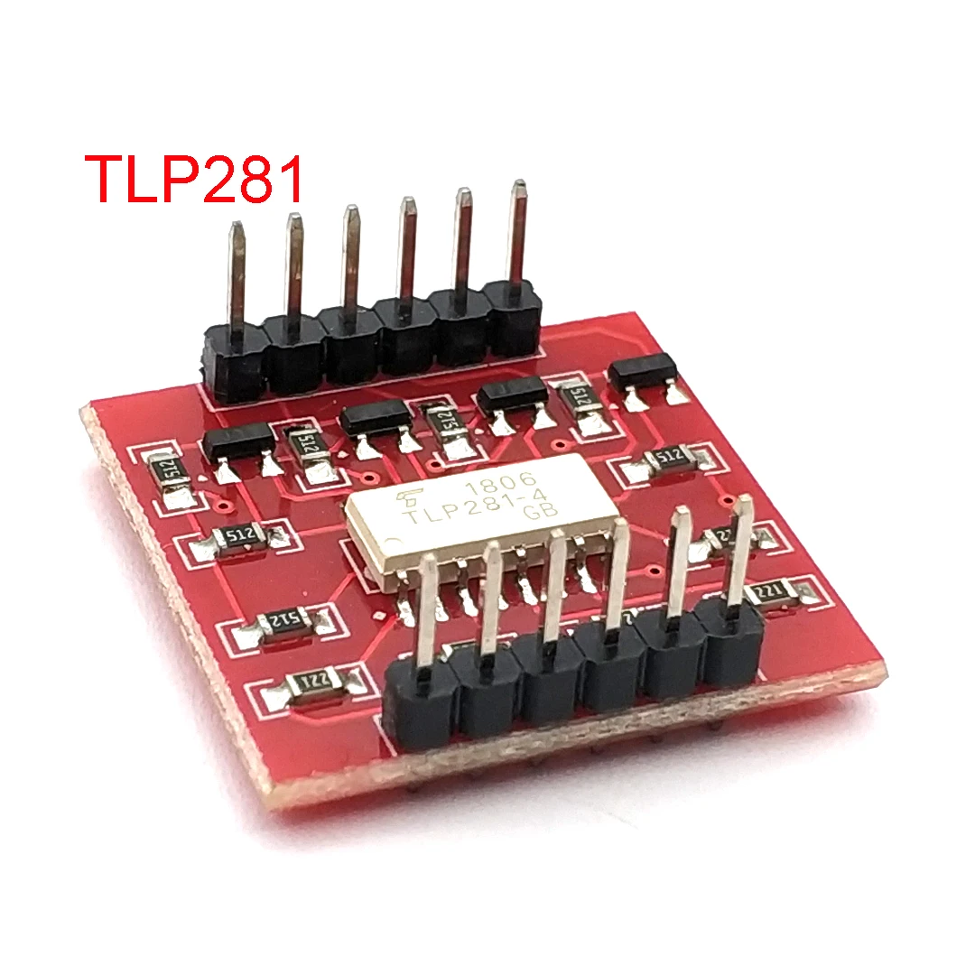 TLP281 4 CH 4-Channel Opto-isolator IC Module for Arduino Expansion Board High and Low Level Optocoupler Isolation