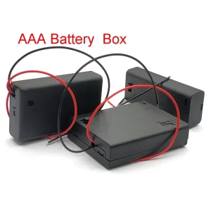 AAA Battery Holder Case with Leads ON/OFF Switch Cover 2 3 4 Slot Standard Container