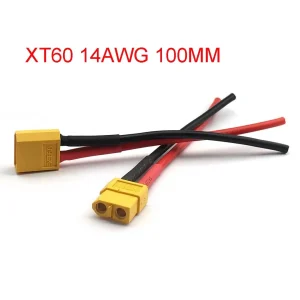 XT60 Male Female Connector Plug with Silicon14 AWG Wire XT60 Connector Plug Cable Dual Extension Battery