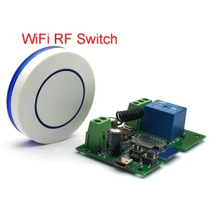 Tuya Wifi Switch One Way Module 10A Rele Relay Controller DC/AC 7-32V 12V 24V 220V 110V Smart Life Jog Self-locking Relay Module