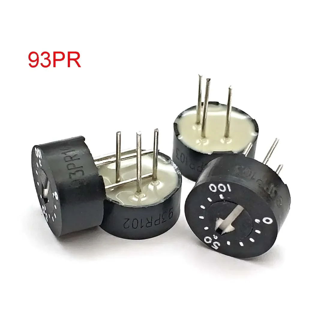 93PR102 93PR103 93PR501 Glass Glaze Potentiometer 93PR10K with Scale 1K 2K 5K10K 20K 50K 100K 200K 500K 1M 2M 500R