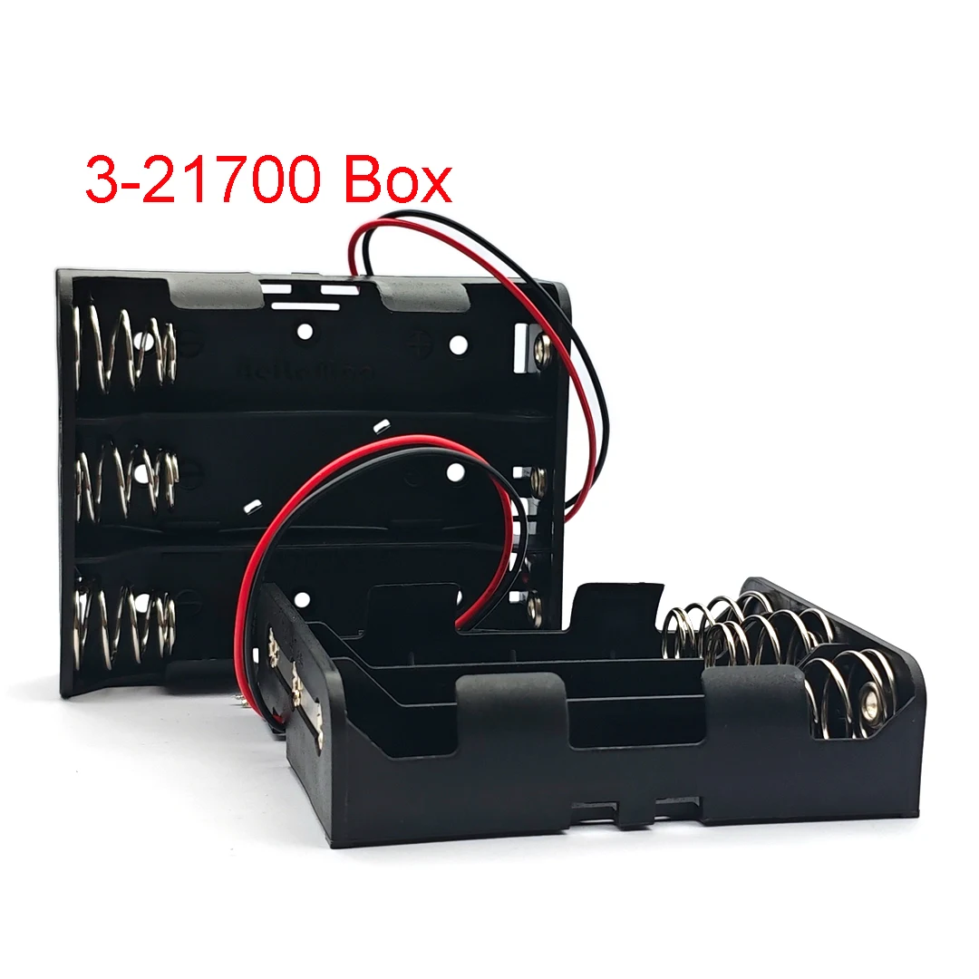 Parallel Connection 21700 Battery Holder Box 3.7V Storage Case for 1/2/3/4 Cells with Red Wires - Image 5