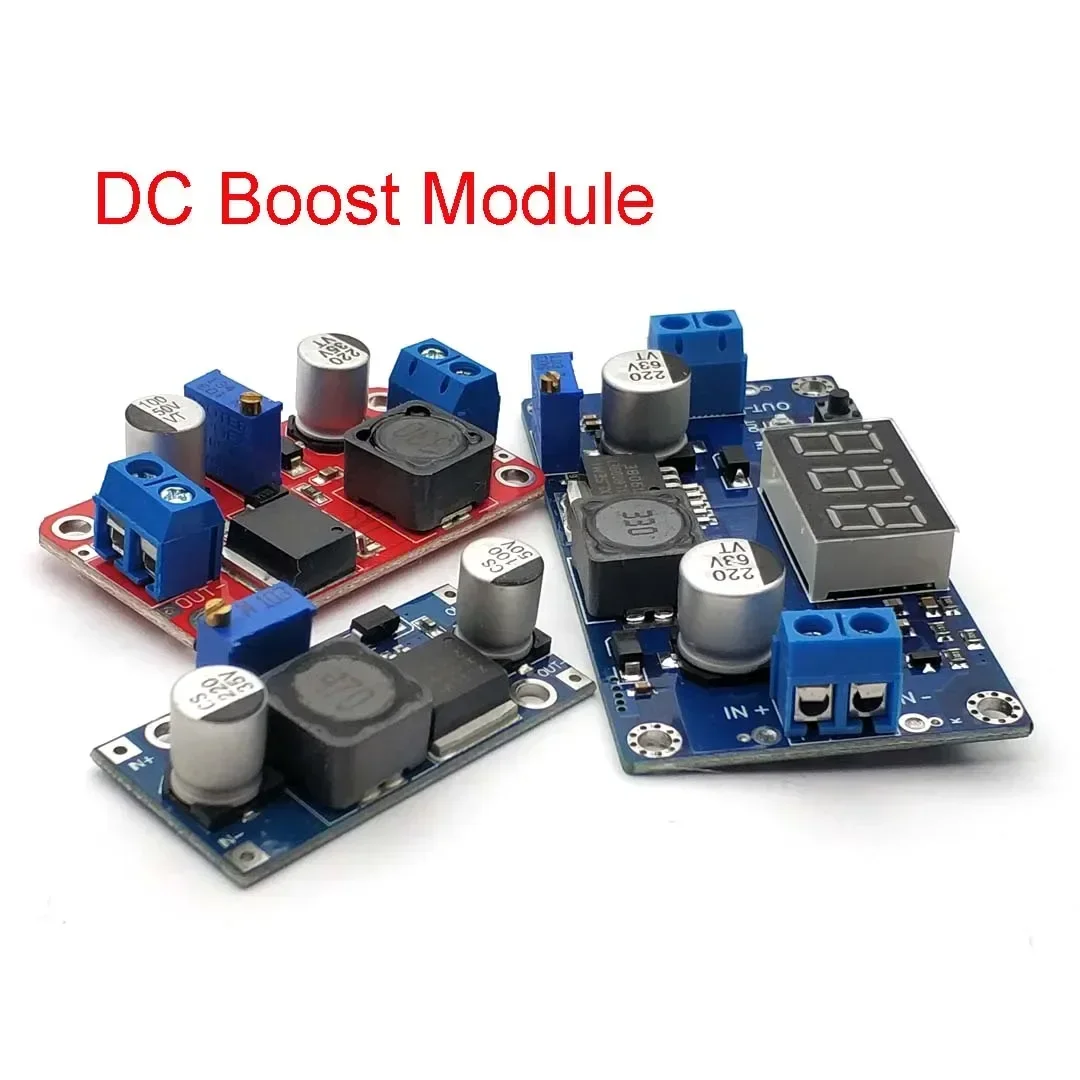 XL6009 XL6019 DC-DC Booster Module Power Supply Module LED Voltmeter DC-DC Boost Module Adjustable Voltage Meter Display Lm2577