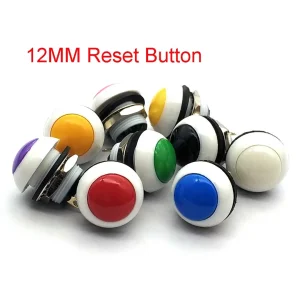 12MM Plastic Reset Button Circular Switch Reset Switch Waterproof IP68