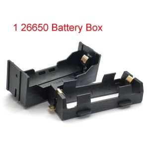 26650 Battery Holder Batteries Case Storage Box Rechargeable Shell with Pin