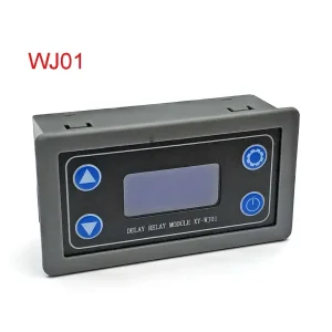DC12V LED Digital Time Delay Relay Module Programmable Timer Relay Control Switch Timing Trigger Cycle with Case for Indoor