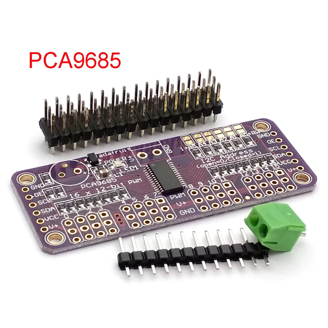 16 Channel 12-bit PWM/Servo Driver-I2C Interface PCA9685 Module Pi Shield Module Servo Shield