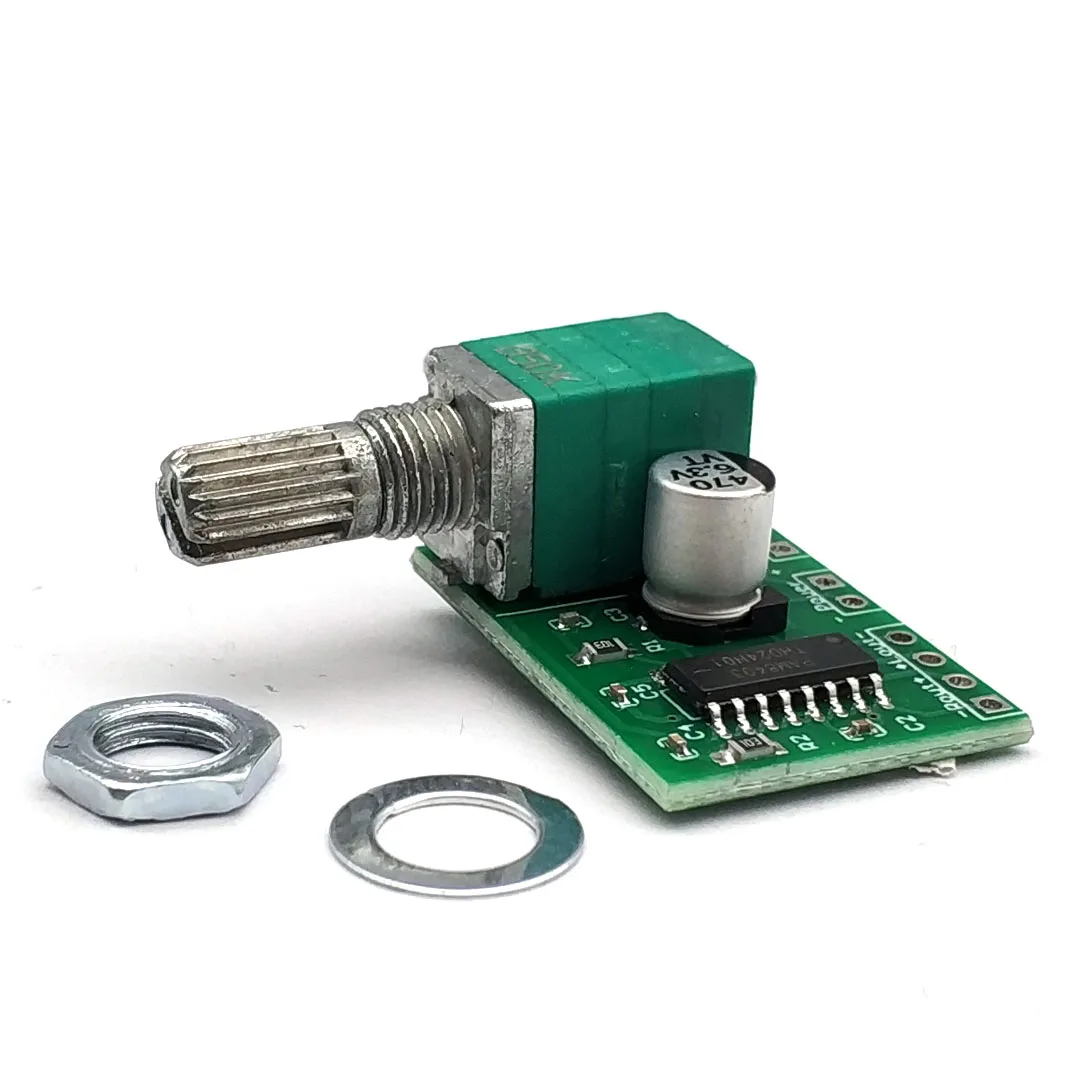 Mini PAM8403 DC 5V 2 Channel USB Digital Audio Amplifier Board Module 2 * 3W Volume Control with Potentionmeter - Image 4