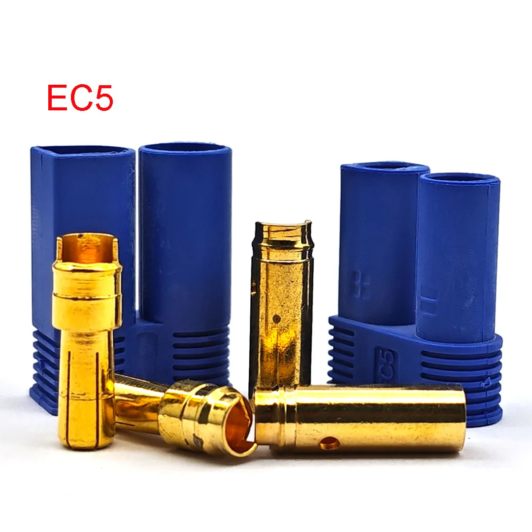 EC2 EC3 EC5 EC8 Connector Kit Male and Female Bullet Gold Plated Banana Plug Be Used for RC Model Airplane Connector Parts - Image 2