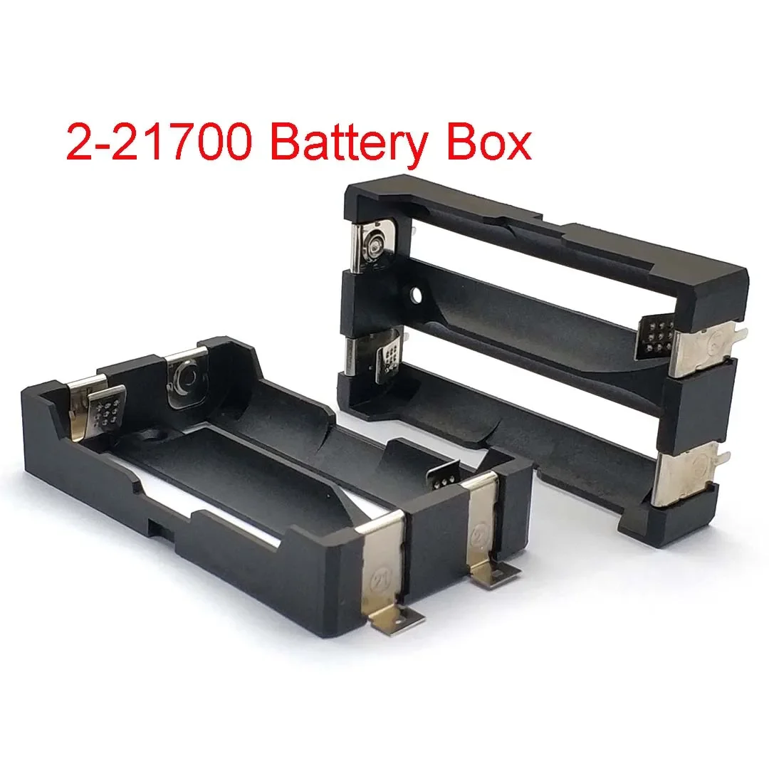 2 x 21700 Battery Holder Box Storage 2S Case Organizer
