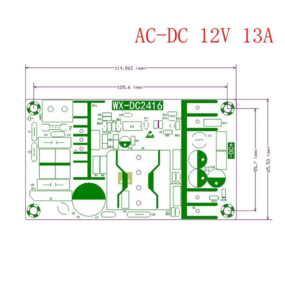 150W Switching Power Supply Board High Power Industrial Bare Board Power Supply Module AC-DC Module AC DC12V 13A 24V 6A 36V 5A - Image 5