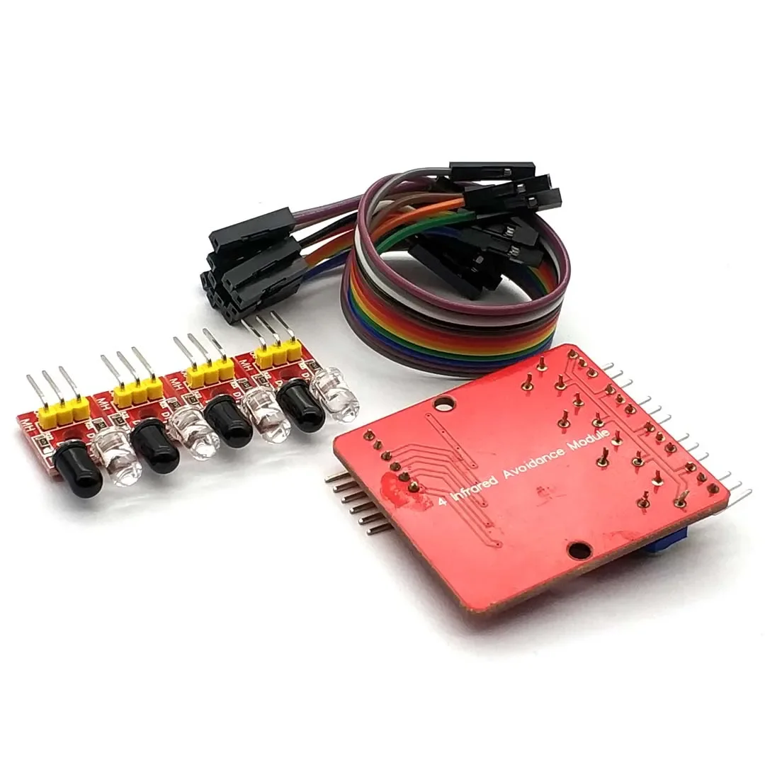 4 Channel Infrared Detector Tracked Photoelectricity Sensor for Smart Car/ Robot - Image 3