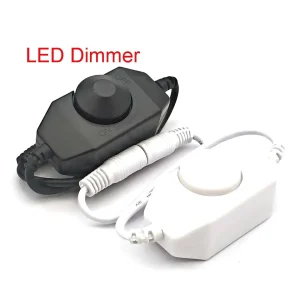 LED Dimmer Switch Brightness Adjust Controller for 3528 5050 5730 5630 Single Color Strip Light DC 12V 24V