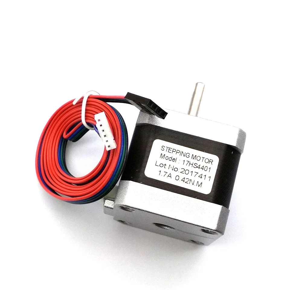 3D Printer Nema 17 Stepper Motor 0.25N.m 42HS34mm 36ozin 2.5kg.cm Single Axis 5mm Current 1.5A For CNC Router