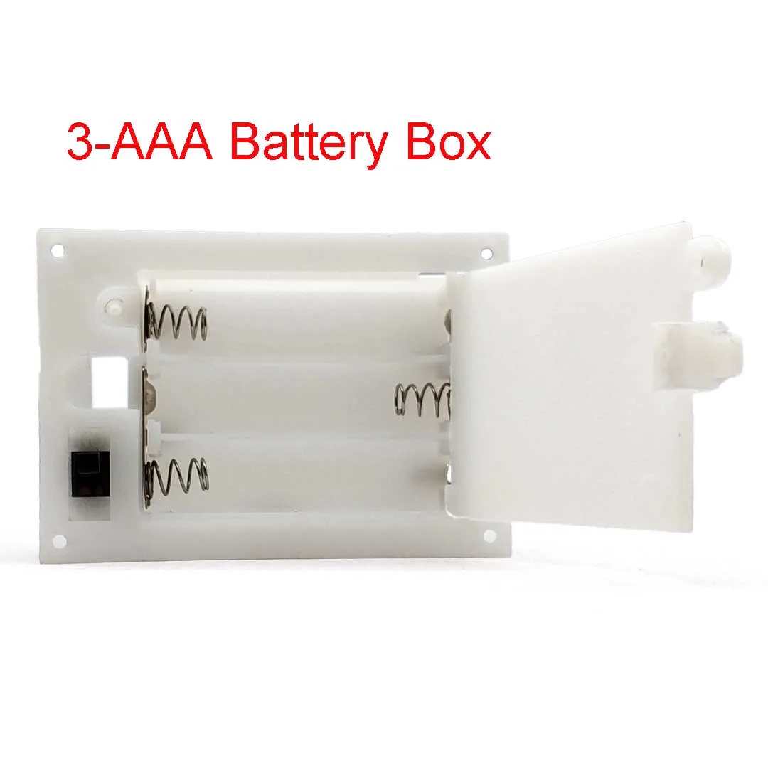2x3x AAA Rectangular Embedded Battery Holder Storage Box Case with Switch Cover Batteries Shell - Image 6