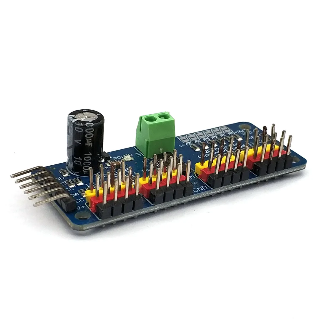 16 Channel 12-bit PWM/Servo Driver-I2C Interface PCA9685 Module Pi Shield Module Servo Shield - Image 5