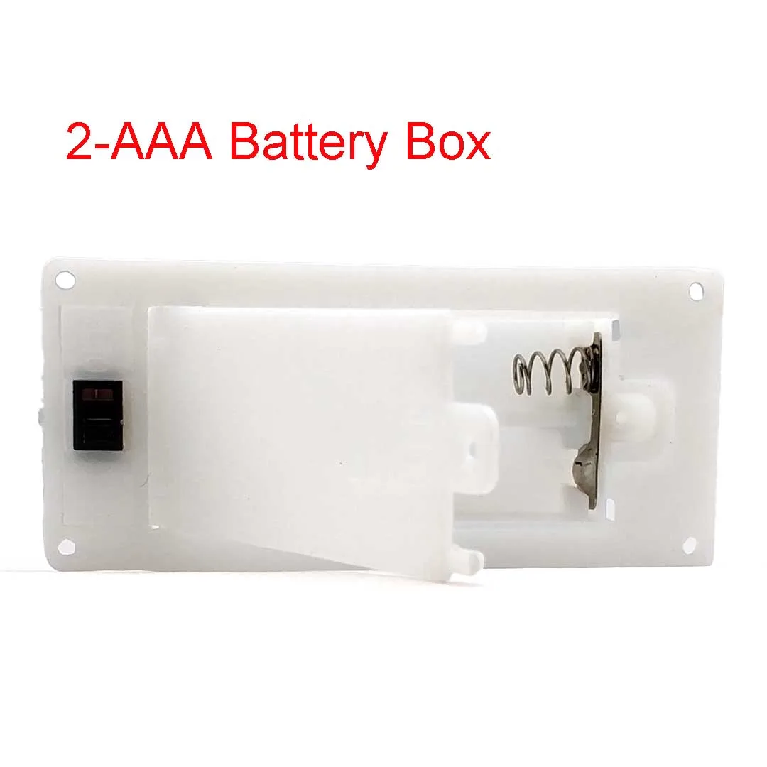 2x3x AAA Rectangular Embedded Battery Holder Storage Box Case with Switch Cover Batteries Shell - Image 4