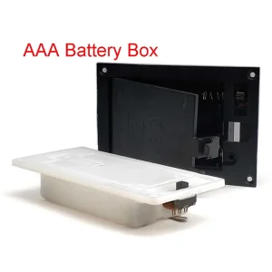 2x3x AAA Rectangular Embedded Battery Holder Storage Box Case with Switch Cover Batteries Shell