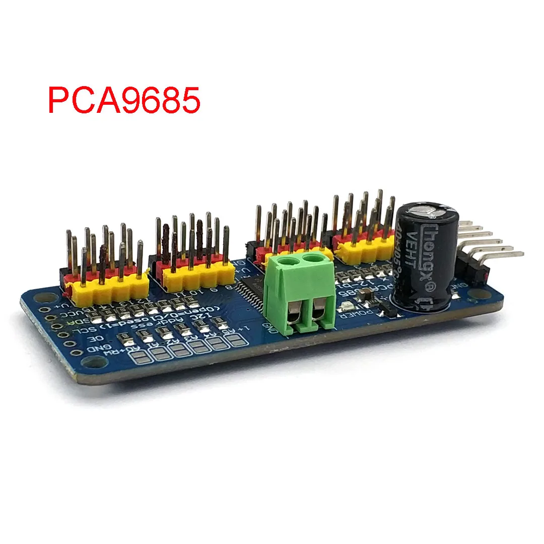 16 Channel 12-bit PWM/Servo Driver-I2C Interface PCA9685 Module Pi Shield Module Servo Shield - Image 2