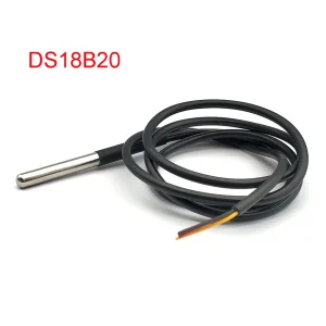 DS18B20 Temperature Probe Temperature Sensor 1M DS1820 Stainless Steel Package Waterproof 18B20 100cm