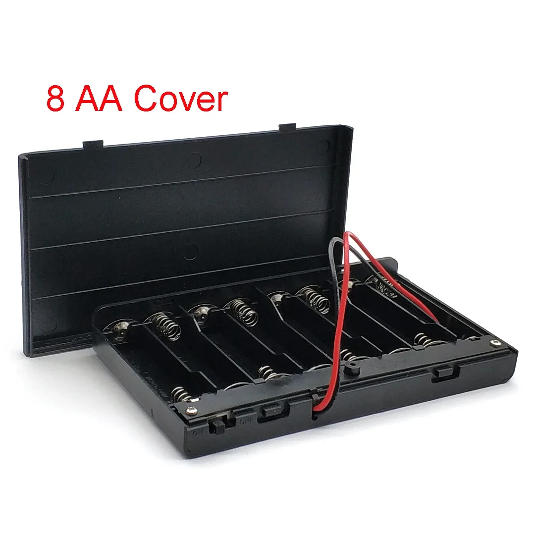 8 Slot AA Battery Case Box Holder with Leads DC5.5*2.1MM - Image 5
