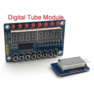 TM1637 4 Bits TM1638 8 Bit Digital LED Display Module 7 Segment Clock RED Anode Tube Four Serial Driver