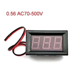 AC 70-500V 0.56 Digital Voltmeter Voltage Meter Red/Blue/Green 110V 220V 380V LED Display Voltage Tester