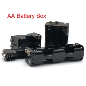 AA Battery Holder Box with 9V Buckle 2 4 6 8 Slot Case Series Connection 3V 6V 12V