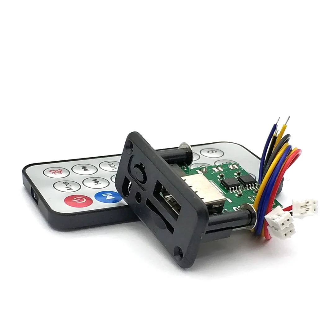 5V 12V MP3 WMA Decoder Board Car Audio USB TF Module MP3 Player with Remote Control Amplifier Board - Image 3