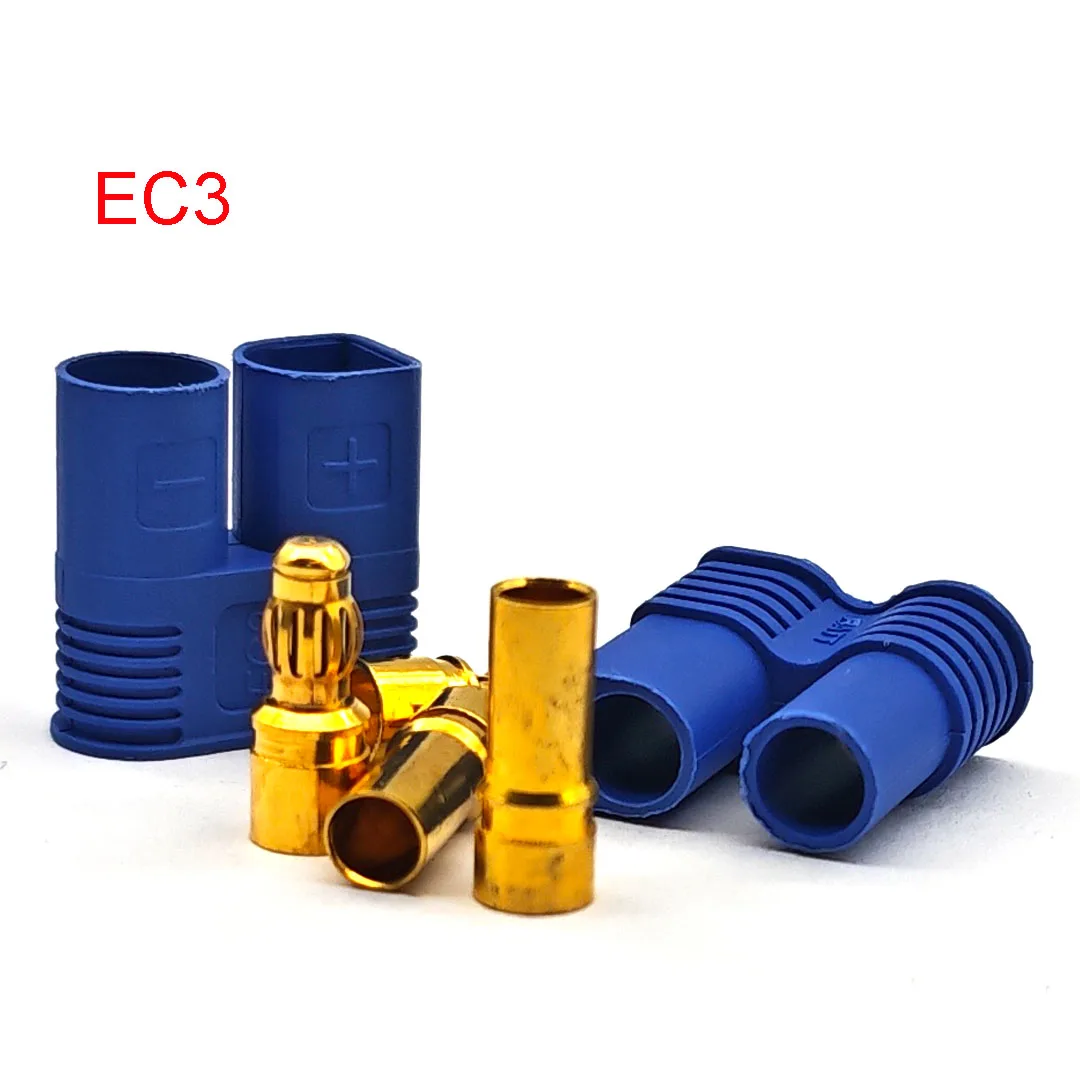 EC2 EC3 EC5 EC8 Connector Kit Male and Female Bullet Gold Plated Banana Plug Be Used for RC Model Airplane Connector Parts - Image 3