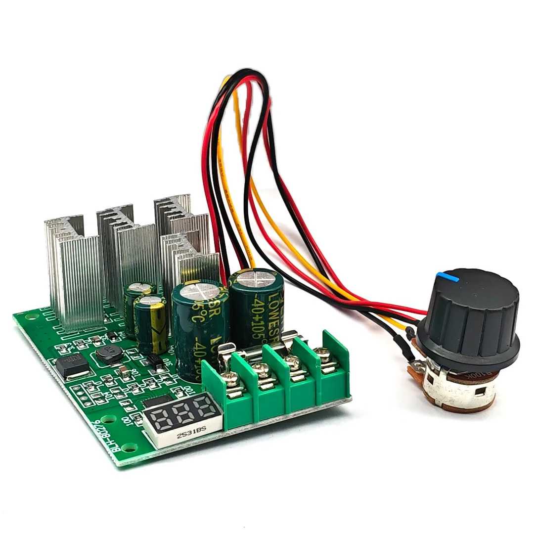 DC 6-60V 30A Adjustable LED Digital Motor Speed Regulator PWM DC Motor Speed Controller Motor Speed Control Governer 12V 24V 36V - Image 2