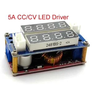 XL4015 5A Adjustable Power CC/CV Step-down Charge Module LED Driver Voltmeter Ammeter Constant Current Constant Voltage