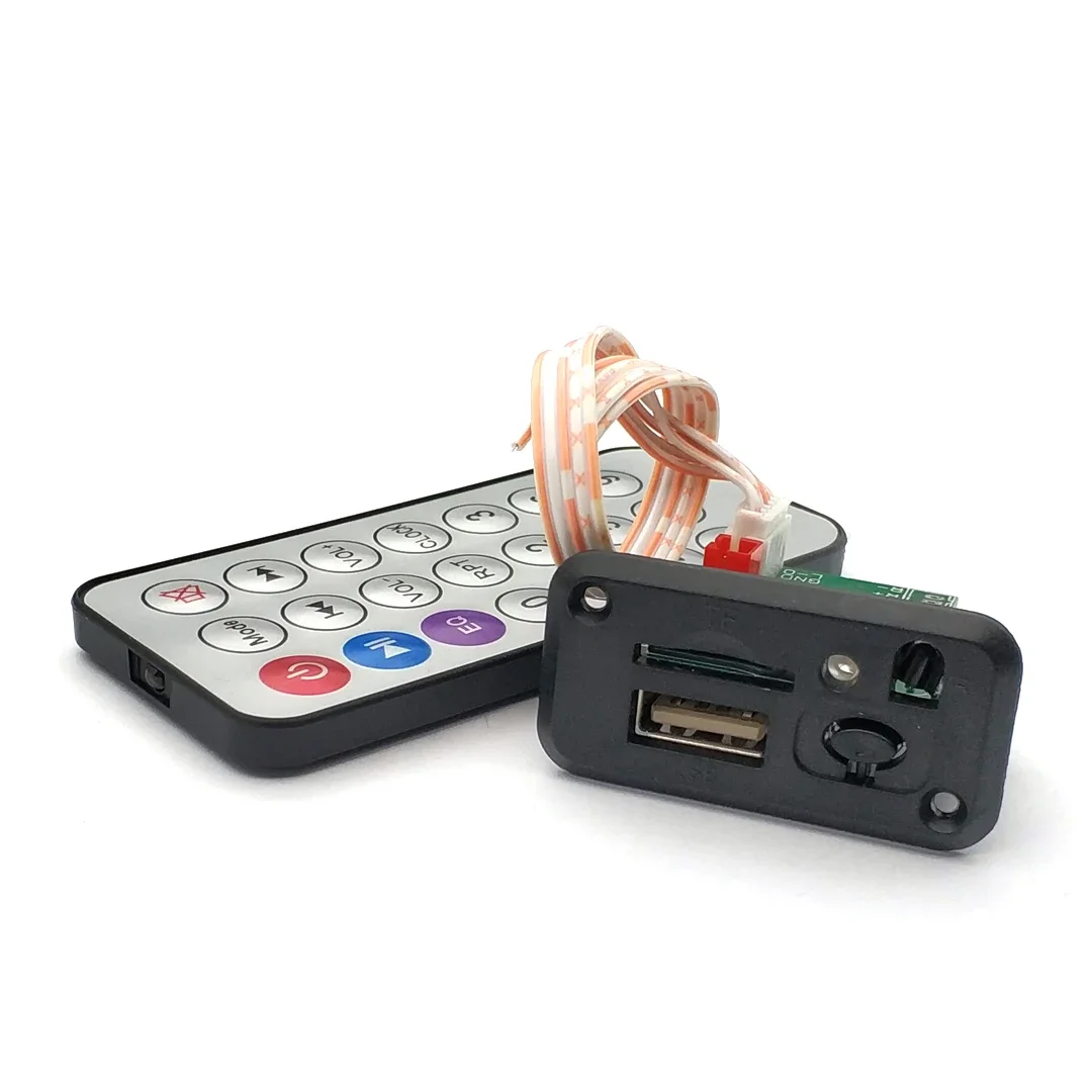 5V 12V MP3 WMA Decoder Board Car Audio USB TF Module MP3 Player with Remote Control Amplifier Board - Image 2