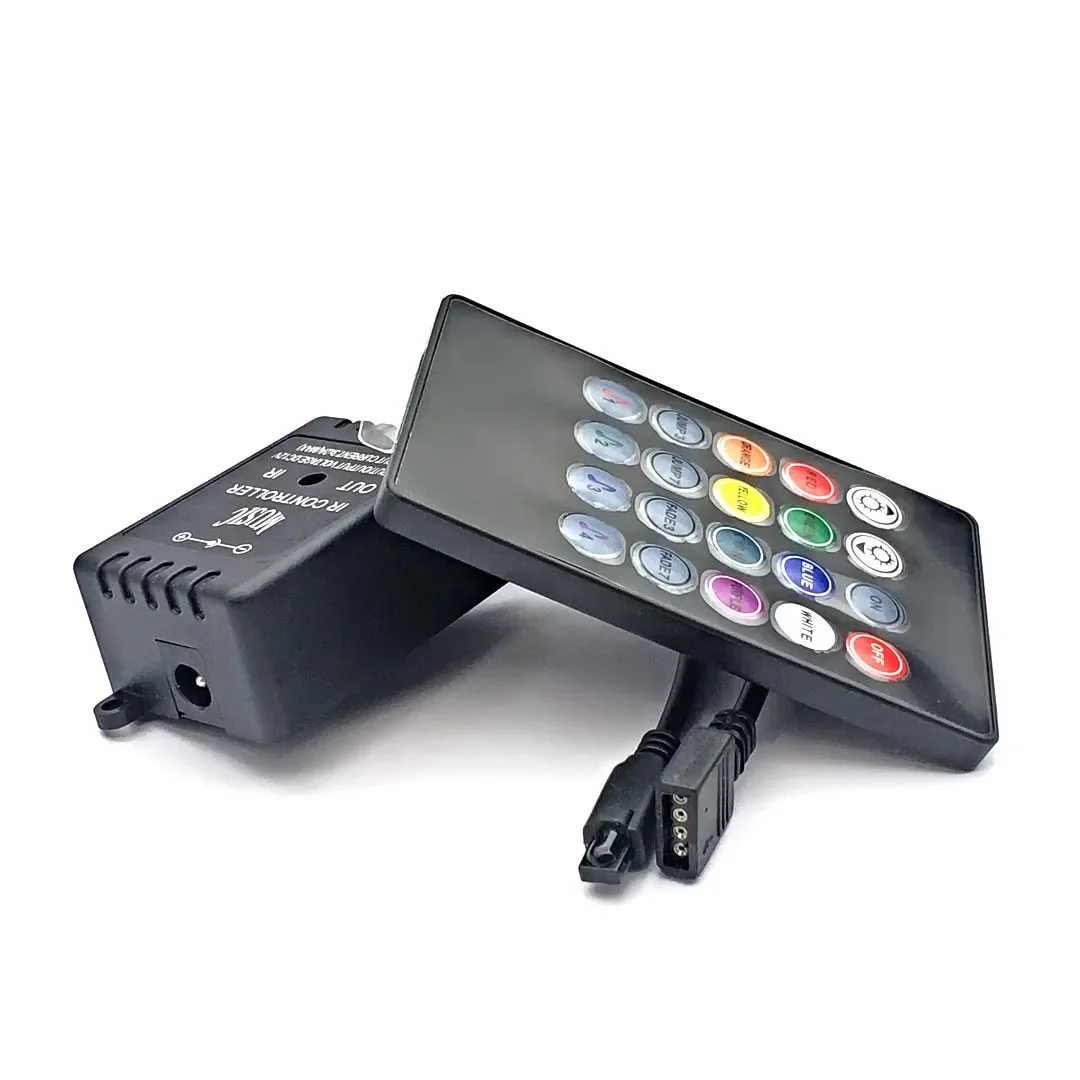 New 20 Music Keys IR Controller Black Remote Sound Sensor for RGB LED Strip High Quality - Image 4