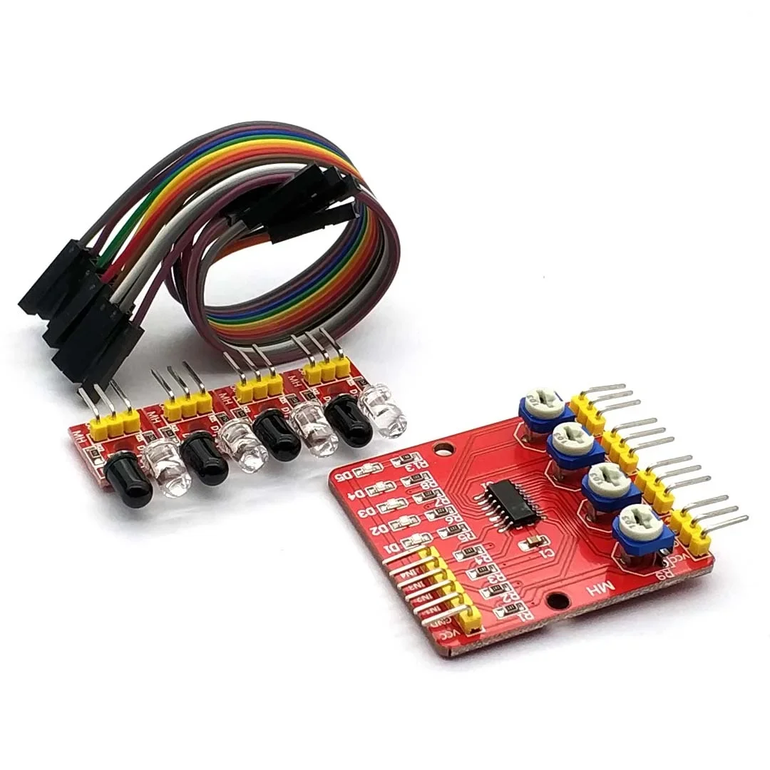 4 Channel Infrared Detector Tracked Photoelectricity Sensor for Smart Car/ Robot - Image 4